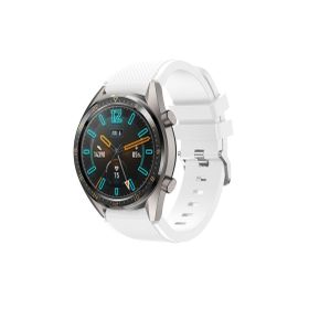CoverZone Huawei Watch GT3 Pro Uyumlu 46 mm Classic Frontier Kayış Beyaz Kordon