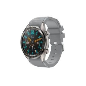 CoverZone Huawei Watch GT3 Pro Uyumlu 46 mm Classic Frontier Kayış Gri Kordon