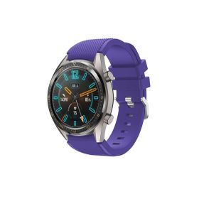 CoverZone Huawei Watch GT3 Pro Uyumlu 46 mm Classic Frontier Kayış Mor Kordon