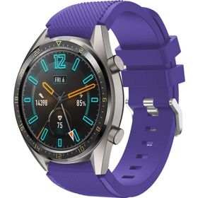CoverZone Huawei Watch GT3 Pro Uyumlu 46 mm Classic Frontier Kayış Mor Kordon