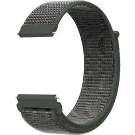 CoverZone Huawei Watch GT3 Pro Uyumlu 46 mm Kayışı Kaliteli Hasır Örme Kayış Haki Kordon
