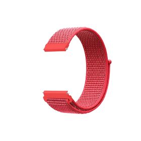 CoverZone Huawei Watch GT3 Pro Uyumlu 46 mm Kayışı Kaliteli Hasır Örme Kayış Kırmızı Kordon