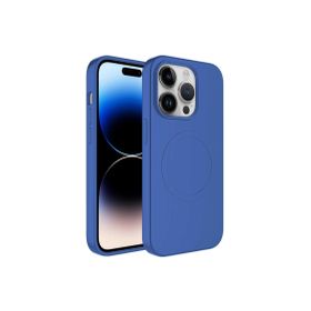 CoverZone iPhone 11 Pro Max Magsafe Wireless Şarj Özellikli Pastel Color Silikon Mavi Cep Telefonu Kılıfı