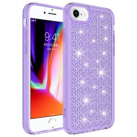CoverZone iPhone 13 Airbagli Kamera Korumalı Parlak Tasarımlı Z-Snow Emollient Mor Cep Telefonu Kılıfı