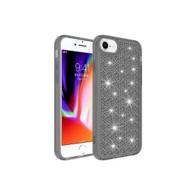 CoverZone iPhone 13 Airbagli Kamera Korumalı Parlak Tasarımlı Z-Snow Emollient Siyah Cep Telefonu Kılıfı