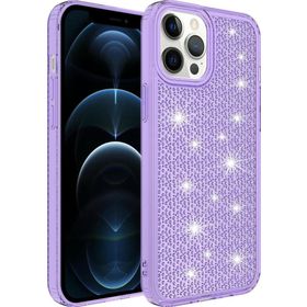 CoverZone iPhone 13 Pro Airbagli Kamera Korumalı Parlak Tasarımlı Z-Snow Emollient Mor Cep Telefonu Kılıfı