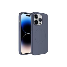 CoverZone iPhone 13 Pro Max Magsafe Wireless Şarj Özellikli Pastel Color Gri Silikon Cep Telefonu Kılıfı