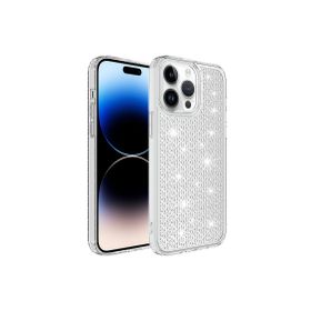 CoverZone iPhone 14 Pro Max Airbagli Kamera Korumalı Parlak Tasarımlı Z-Snow Emollient Gri Cep Telefonu Kılıfı