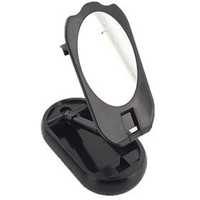 CoverZone LXE03 Aynalı Masaüstü 2in1 Taşınabilir Kaydırmaz Tabanlı Katlanır Telefon Standı