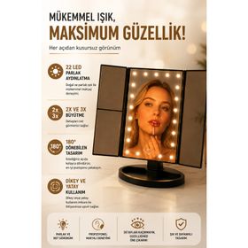 Coverzone MA412 Led Işıklı Dokunmatik Makyaj Aynası