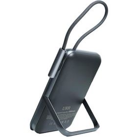 CoverZone Magsafe PD20W Dahili Type-C Kablolu Dijital Göstergeli 10.000 mAh Kablosuz Şarj CDB001 Siyah Powerbank