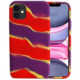 CoverZone Renkli Desenli IPhone 12 Pro Max İle Uyumlu Baskılı Kadife Kılıf