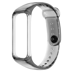 CoverZone Samsung Galaxy Fit 2 SM-R220 Uyumlu Renkli Lagniappe Correa Delikli Termoplastik Füme Kayış Kordon