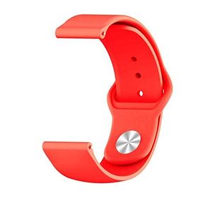 CoverZone Samsung Galaxy Watch 46 mm Kayış Termoplastik New Cord Kırmızı Kordon