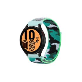 CoverZone Xiaomi Amazfit Pace Açık Yeşil İle Uyumlu Kamuflaj Desenli Hasır Örgü İşlemeli Kordon