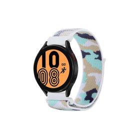 CoverZone Xiaomi Amazfit Pace Turkuaz İle Uyumlu Kamuflaj Desenli Hasır Örgü İşlemeli Kordon
