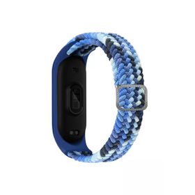 CoverZone Xiaomi Mi 7 Band Mixed Hasır Örmeli Blue Kayış Kordon