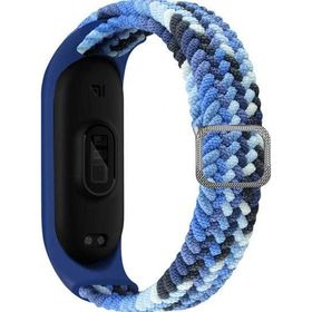 CoverZone Xiaomi Mi 7 Band Mixed Hasır Örmeli Blue Kayış Kordon