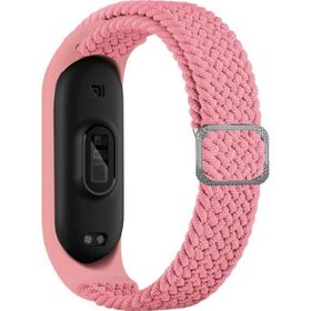 CoverZone Xiaomi Mi 7 Band Mixed Hasır Örmeli Pembe Kayış Kordon