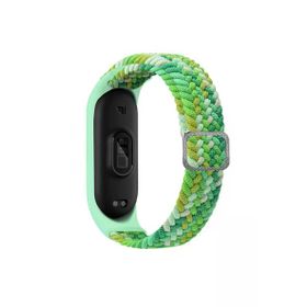 CoverZone Xiaomi Mi 7 Band Mixed Hasır Örmeli Yeşilimsi Kayış Kordon