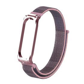 CoverZone Xiaomi Mi Band 5 Mixed Kayış Gri Hasır Örme Kordon
