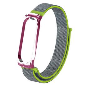 CoverZone Xiaomi Mi Band 5 Mixed Kayış Gri Hasır Örme Kordon