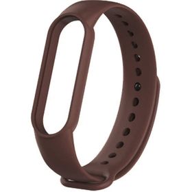 CoverZone Xiaomi Mi Band 5 Uyumlu Termoplastik Kahverengi Kayış Kordon