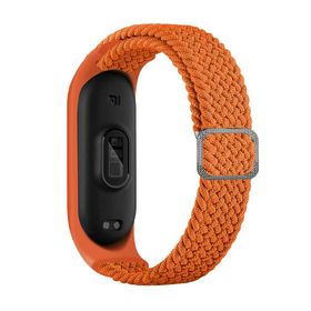 CoverZone Xiaomi Mi Band 6 Mixed Papaya Hasır Örme Kordon