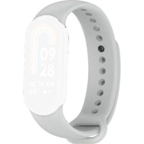 CoverZone Xiaomi Mi Band 8 Termoplastik Gri Kayış Kordon