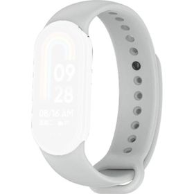CoverZone Xiaomi Mi Band 8 Termoplastik Gri Kayış Kordon