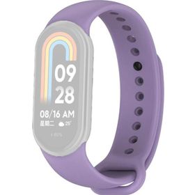 CoverZone Xiaomi Mi Band 8 Termoplastik Lila Kayış Kordon