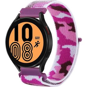 CoverZone Xiaomi Watch Color Koyu Yeşil İle Uyumlu Kamuflaj Desenli Hasır Örgü İşlemeli Kordon