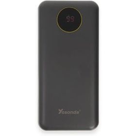 CoverZone Yosonda Led Ekranlı 20.000 mAh 4in1 Dahili Micro USB, Type-C, Lightning ve USB-A kablosu YXD-A67 YXD-A67 Siyah Powerbank