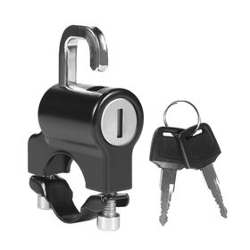 Coviya Evrensel Siyah Metal 22-26 mm 2 Anahtarlı Motosiklet Kask Kilidi