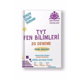 Çöz Kazan TYT Fen Bilimleri Konu Analizli 20 Deneme Video Çözümlü Çöz Kazan Yayınları