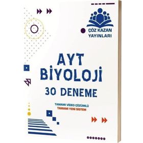 Çöz Kazan Yayınları AYT Biyoloji 30'lu Deneme Sınavı
