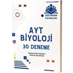 Çöz Kazan Yayınları AYT Biyoloji Otuzlu Deneme Sınavı