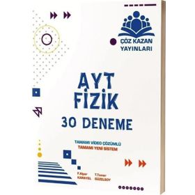 Çöz Kazan Yayınları AYT Fizik Otuzlu Deneme Sınavı