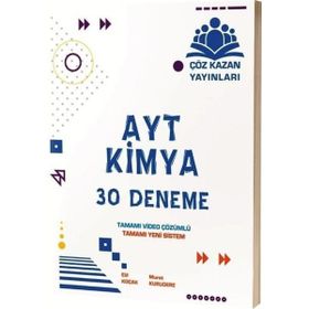 Çöz Kazan Yayınları - AYT Kimya 30'lu Deneme Sınavı