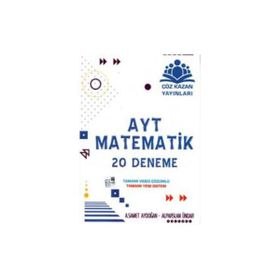 Çöz Kazan Yayınları AYT Matematik 20'li Deneme Sınavı