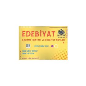 Çöz Kazan Yayınları Edebiyat Kavram Haritası ve Notları