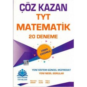 Çöz Kazan Yayınları TYT Matematik 20 Deneme Sınavı