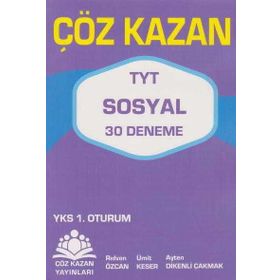 Çöz Kazan Yayınları TYT Sosyal 30 Deneme