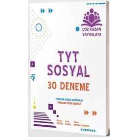 Çöz Kazan Yayınları TYT Sosyal 30 Deneme
