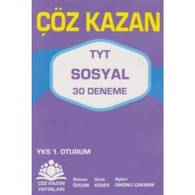 Çöz Kazan Yayınları TYT Sosyal 30 Deneme