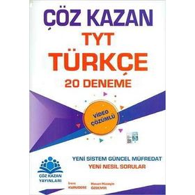 Çöz Kazan Yayınları TYT Türkçe 20 Deneme