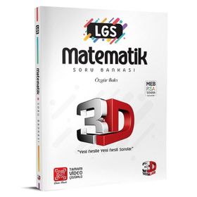Çözüm 3D Yayınları 8. Sınıf LGS Matematik Soru Bankası