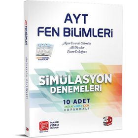 Çözüm 3D Yayınları AYT 3D Simülasyon Fen Bilımleri Denemeleri