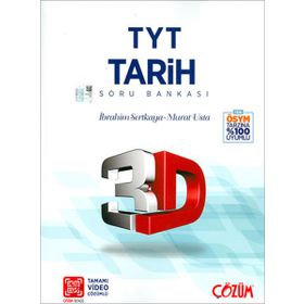 Çözüm 3D Yayınları TYT 3D Tarih Soru Bankası