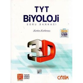 Çözüm TYT 3D Biyoloji Tamamı Video Çözümlü Soru Bankası